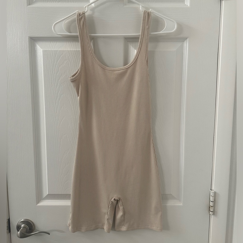 Beige Seamless Romper